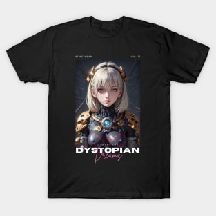 Dystopian Dreams: Anime Nightmares in a Robotic World T-Shirt